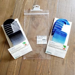 2 Pc Euro Socks Quarter Compression Size M